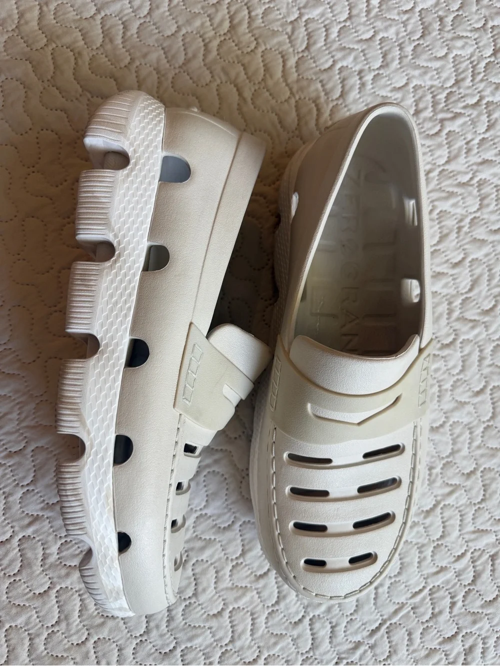 Cole Haan 4.ZERØGRAND All-Day Loafer Men’s 10 Ivory White C38072 Slip On